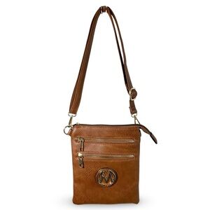 MKF Collection Medina Crossbody Shoulder Bag Cognac By Mia K. Farrow